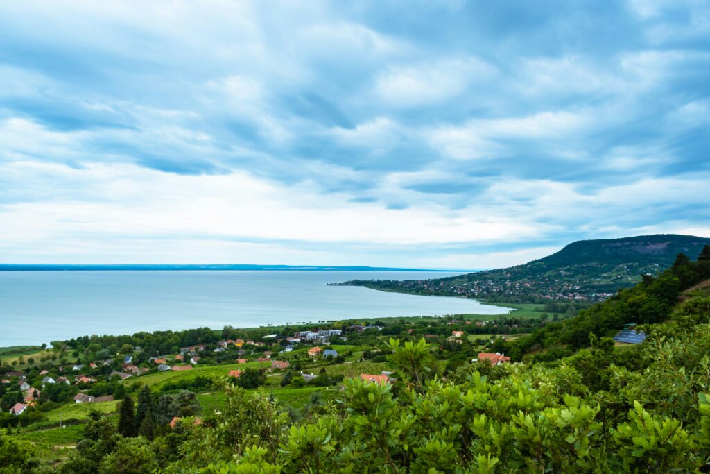 Lake Balaton from a mountain